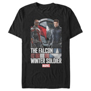 Men's Marvel The Falcon and the Winter Soldier Action Logo  Adult T-Shirt