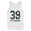 Men's Lost Gods Hawaiian Print San Francisco 39  Adult Tank Top