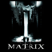 Men's The Matrix Cityscape Poster  Adult T-Shirt