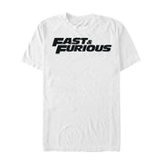 Men's Fast & Furious Solid Logo  Adult T-Shirt