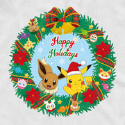 Men's Pokemon Pikachu and Eevee Happy Holidays  Adult Tank Top