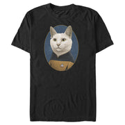 Men's Star Trek: The Next Generation Commander Data Cat  Adult T-Shirt