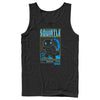 Men's Pokemon Squirtle Retro Grid  Adult Tank Top