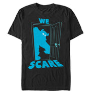 Men's Monsters Inc Sulley Scares Doorway  Adult T-Shirt