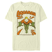 Men's Justice League Aquaman Vintage  Adult T-Shirt