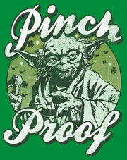 Men's Star Wars Yoda St. Patrick's Day Pinch Proof  Adult T-Shirt