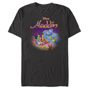 Men's Aladdin Distressed Classic Poster  Adult T-Shirt