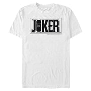 Men's Batman Joker Text Logo  Adult T-Shirt