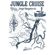 Men's Jungle Cruise Map of the Jungle  Adult Long Sleeve Shirt