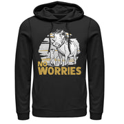 Men's Lion King No Worries Besties  Adult Pull Over Hoodie