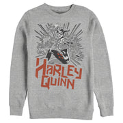 Men's Batman Harley Quinn Retro Explosion  Adult Sweatshirt