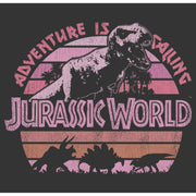 Men's Jurassic World Retro Adventure is Calling  Adult T-Shirt