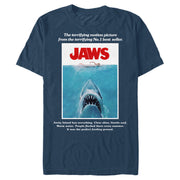 Men's Jaws Retro Poster  Adult T-Shirt