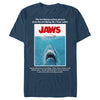 Men's Jaws Retro Poster  Adult T-Shirt