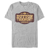 Men's Yellowstone Distressed Dutton Ranch Montana Est 1886 Logo  Adult T-Shirt