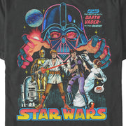 Men's Star Wars A New Hope Comic Book Cover  Adult T-Shirt