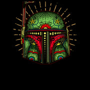 Men's Star Wars Sugar Skull Boba Fett Glow  Adult T-Shirt