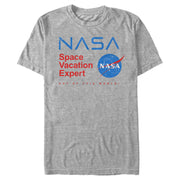 Men's NASA Space Vacation Expert Out Of This World!  Adult T-Shirt