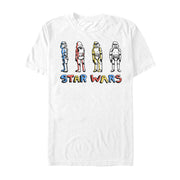 Men's Star Wars Stormtroopers Color Twirl  Adult T-Shirt