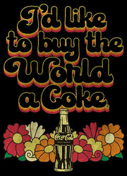 Men's Coca Cola Unity I'd Like to Buy the World a Coke Retro  Adult T-Shirt