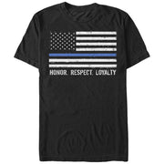 Men's Lost Gods Fourth of July  Honor Respect Loyalty  Adult T-Shirt