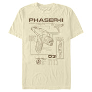 Men's Star Trek: Discovery Phaser-II Schematic  Adult T-Shirt