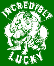 Men's Marvel St. Patrick's Day Hulk Lucky Clover  Adult T-Shirt