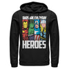 Men's Marvel Dads are Everyday Heroes  Adult Pull Over Hoodie