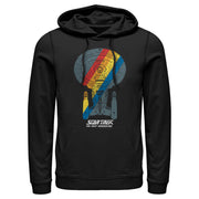 Men's Star Trek: The Next Generation USS Enterprise Rainbow Streak  Adult Pull Over Hoodie