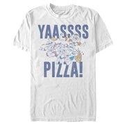 Men's Teenage Mutant Ninja Turtles Yass Pizza  Adult T-Shirt