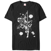 Men's Marvel Spider-Man Paint Splatter Art  Adult T-Shirt