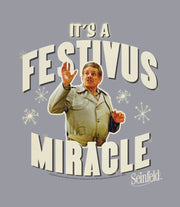 Men's Seinfeld Frank Costanza It's a Festivus Miracle Snow  Adult T-Shirt