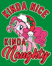 Men's My Little Pony: Friendship is Magic Christmas Pinkie Pie Naughty or Nice  Adult T-Shirt