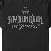 Men's Sleeping Beauty Valentine's Day Maleficent My Dungeon or Yours  Adult T-Shirt