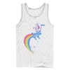 Men's Lost Gods Rainbow Unicorn Meat  Adult Tank Top