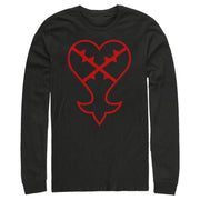 Men's Kingdom Hearts 1 Inverted Evil Symbol  Adult Long Sleeve Shirt