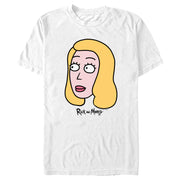 Men's Rick And Morty Beth Big Head  Adult T-Shirt