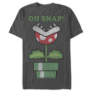 Men's Nintendo Mario Piranha Oh Snap  Adult T-Shirt