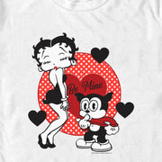 Men's Betty Boop Valentine's Day Bimbo Be Mine  Adult T-Shirt