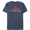 Men's Marvel Captain Marvel Logo Tie-Dye Print  Adult T-Shirt