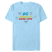 Men's DC League of Super-Pets Logo Doodle  Adult T-Shirt