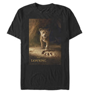 Men's Lion King Simba Paw Movie Poster  Adult T-Shirt