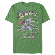 Men's Superman Hero Smash Barriers  Adult T-Shirt