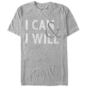 Women's CHIN UP I Can and I Will  Adult Boyfriend Tee