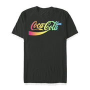 Men's Coca Cola Rainbow Logo Fade  Adult T-Shirt