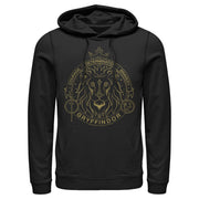 Men's Harry Potter Gryffindor Line Art Seal  Adult Pull Over Hoodie