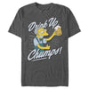 Men's The Simpsons Drink Up, Champs  Adult T-Shirt