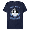 Men's Wonder Woman Every Mom is Wonder Woman Black and White  Adult T-Shirt