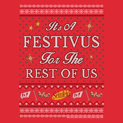 Men's Seinfeld It's A Festivus for the Rest of Us Sweater Print  Adult T-Shirt