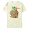 Men's Star Wars: The Mandalorian Grogu Big Coat Portrait  Adult T-Shirt